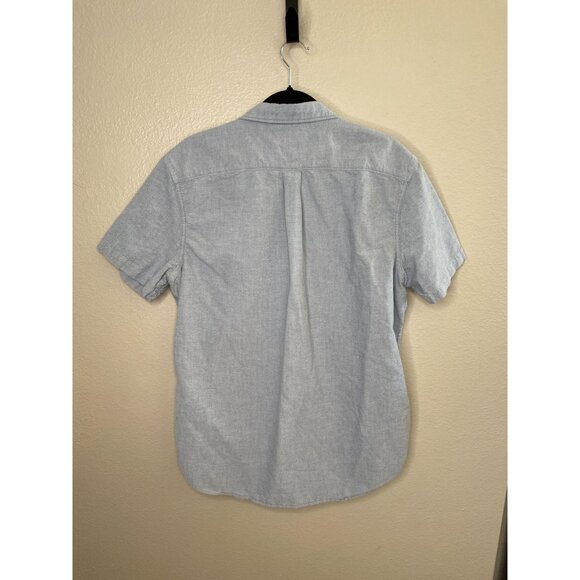 Wallin & Bros Mens Blue Short Sleeve Button-Up Shirt XL Lightweight Cotton - Picture 3 of 6